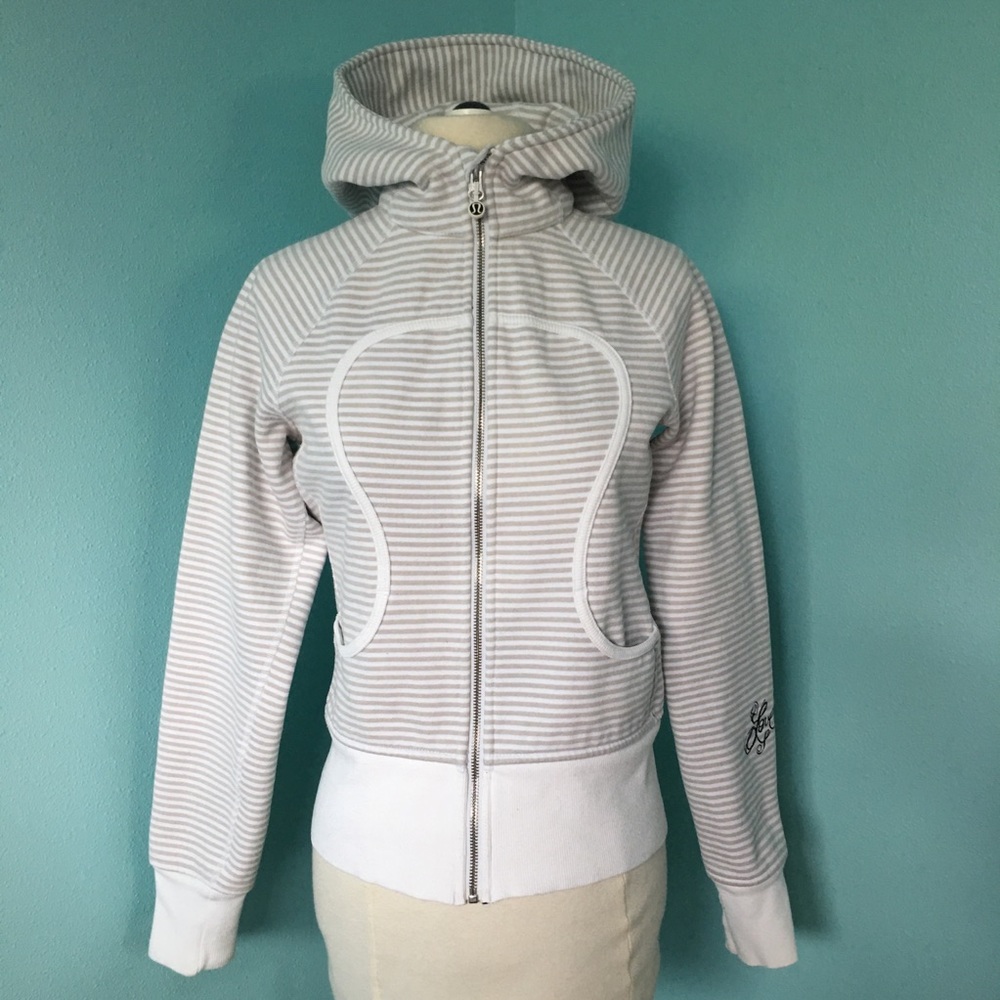 Unique Lululemon Striped LOVE Scuba Jacket